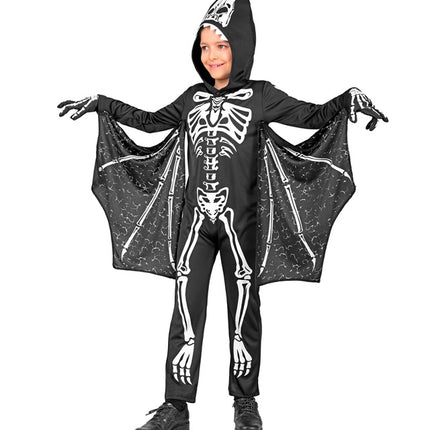 Costume d'Halloween Chauve-souris enfant noir et blanc