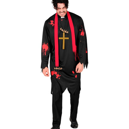 Costume d'Halloween Prêtre zombie pour homme