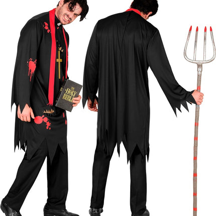 Costume d'Halloween Prêtre zombie pour homme