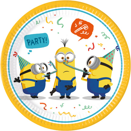 Minions : L'ascension de Gru Assiettes en papier Fsc Nouvelle Génération Grandes 23Cm 8St