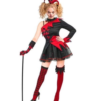 Robe d'Halloween pour femme « Bouffon »