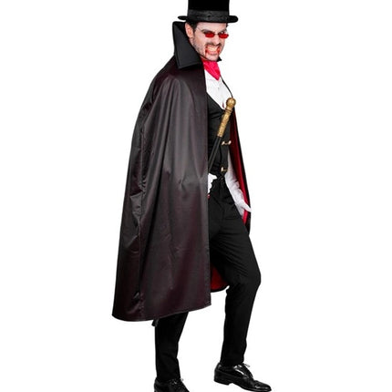 Costume d'Halloween de vampire rouge et noir, 4 pièces