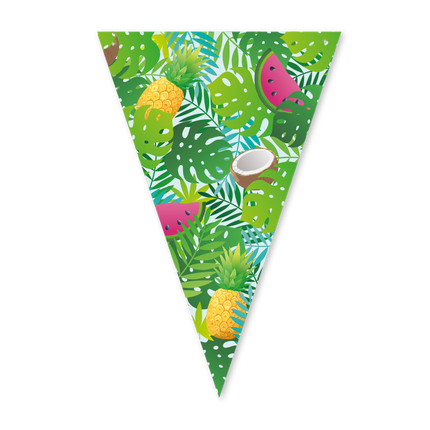 Guirlande hawaïenne en feuilles de palmier, 10 m