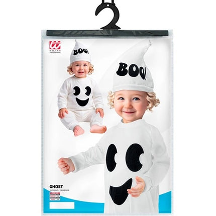 Costume d'Halloween : fantôme blanc pour bébé