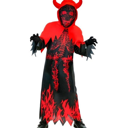 Costume d'Halloween : le diable en feu