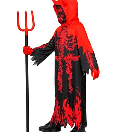 Costume d'Halloween : le diable en feu