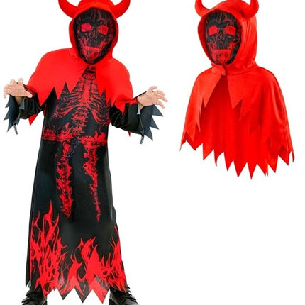 Costume d'Halloween : le diable en feu