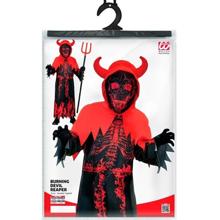 Costume d'Halloween : le diable en feu