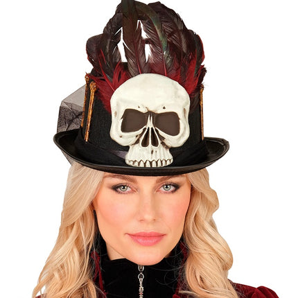Chapeau d'Halloween High Voodoo And Bones