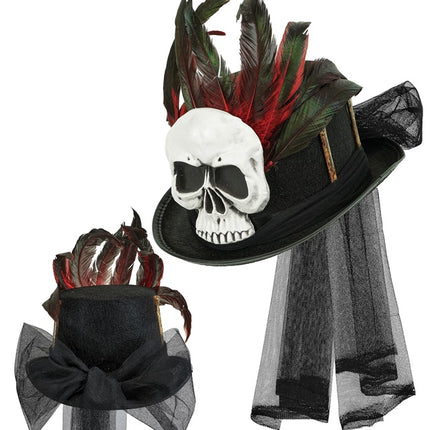 Chapeau d'Halloween High Voodoo And Bones