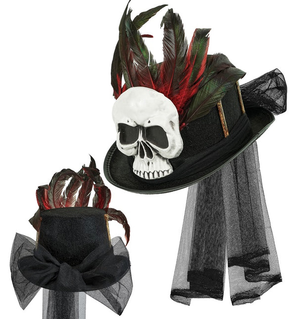 Chapeau d'Halloween High Voodoo And Bones