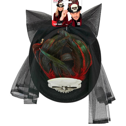 Chapeau d'Halloween High Voodoo And Bones