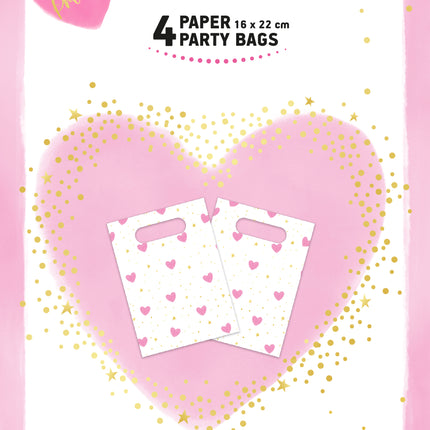 Sacs de partage des cœurs 4pcs