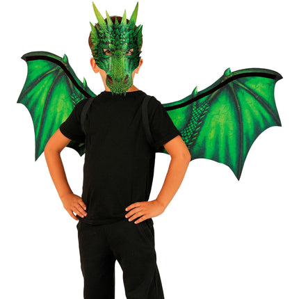 Costume de dragon vert