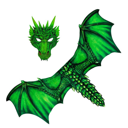 Costume de dragon vert