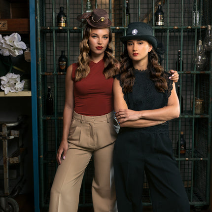 Chapeau noir gothique