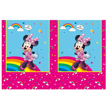 Nappe Minnie Mouse en plastique 1.8m