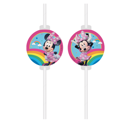 Pailles Minnie Mouse 4pcs