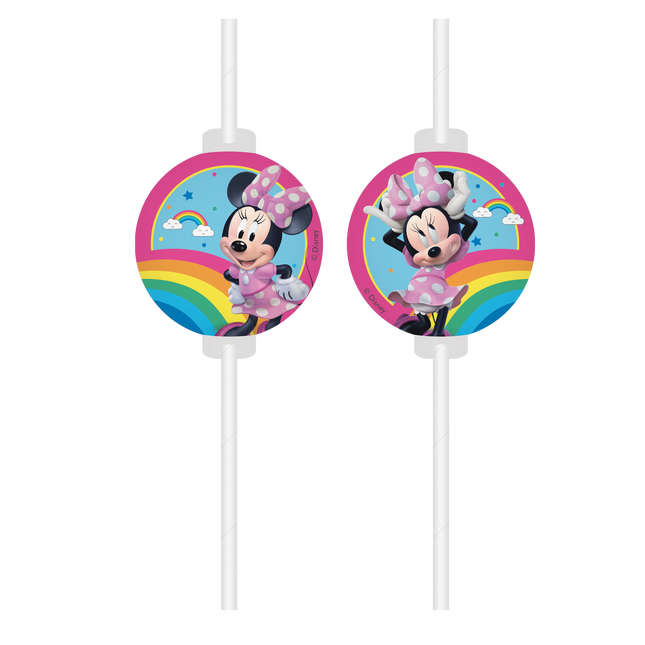 Pailles Minnie Mouse 4pcs