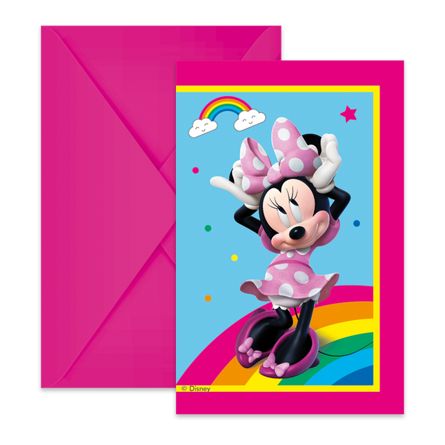 Invitations Minnie Mouse 6pcs