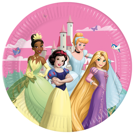 Assiettes Disney Princesses 23cm 8pcs