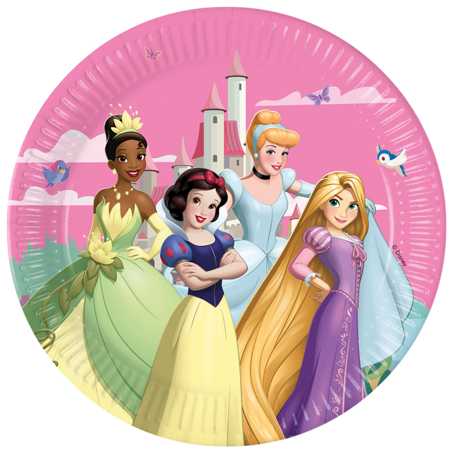 Assiettes Disney Princesses 23cm 8pcs