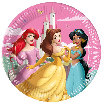 Assiettes Disney Princesses 20cm 8pcs
