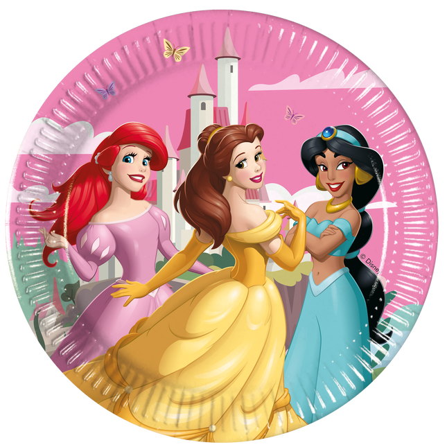 Assiettes Disney Princesses 20cm 8pcs