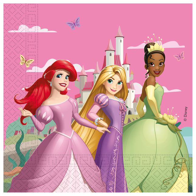 Serviettes de table Disney Princesses 33cm 20pcs