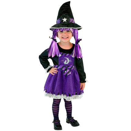Costume de sorcière violet pour bébé