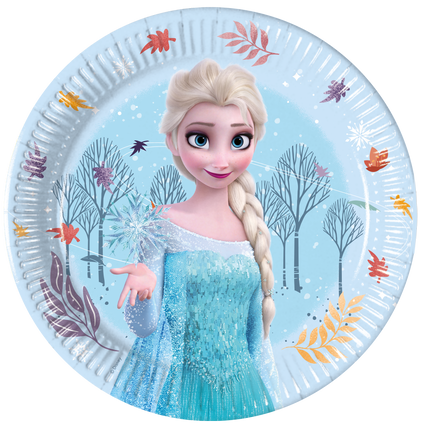 Assiettes Frozen Elsa 20cm 8pcs