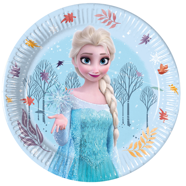 Assiettes Frozen Elsa 20cm 8pcs