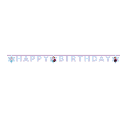 Guirlande de lettres Frozen Happy Birthday 2m