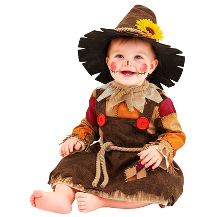 Costume d'effrayeur d'oiseaux marron pour enfant