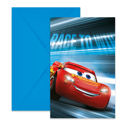 Cars Victory Is Mine Fsc Invitations & Envelopes 6St