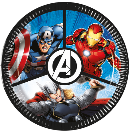 Assiettes Avengers 20cm 8pcs