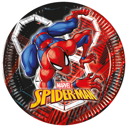 Assiettes Spiderman 20cm 8pcs