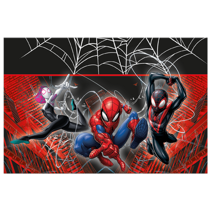 Nappe Spiderman en plastique 1.8m