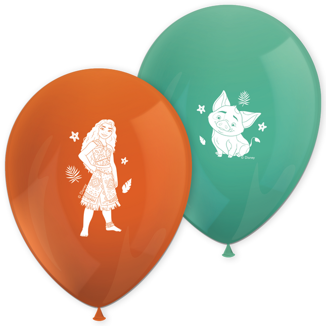 Ballons en latex imprimés Moana Ii Sailing Spirit 8St