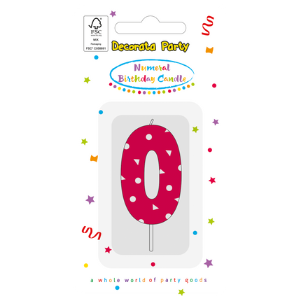 0 Année Bougie Rose
