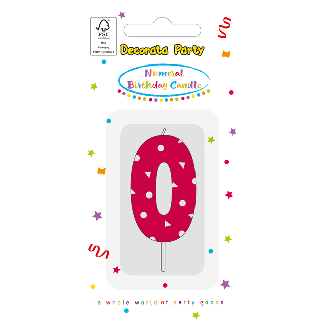 0 Année Bougie Rose