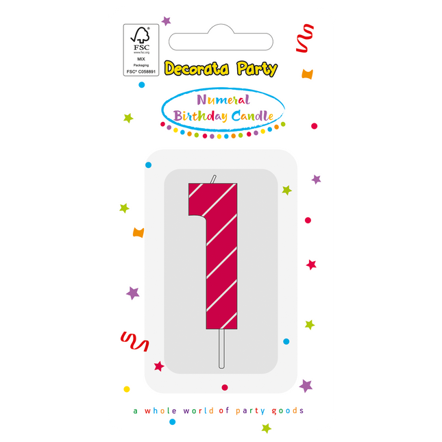 1 an de bougie rose