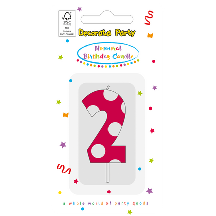 2 ans de bougie rose