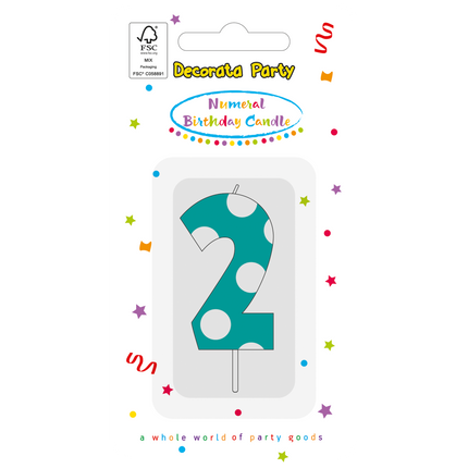 2 ans de bougies bleues