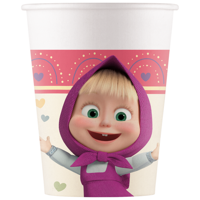 Gobelets Masha et l'ours 200ml 8pcs