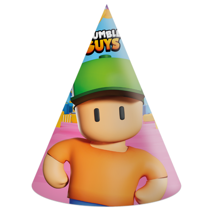 Chapeaux de fête Stumble Guys 6pcs