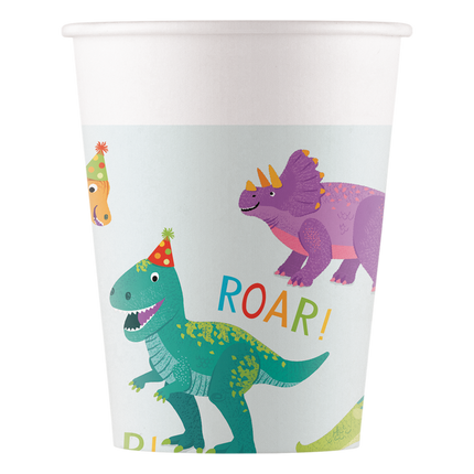 Les tasses Dino Roar ! 200ml 8pcs