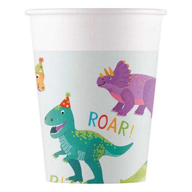 Les tasses Dino Roar ! 200ml 8pcs