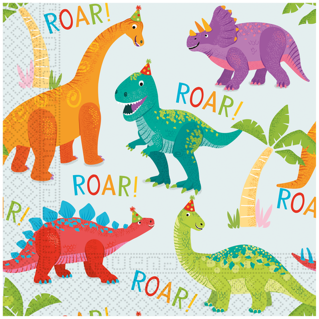 Serviettes Dino 2 couches 33cm 20pcs