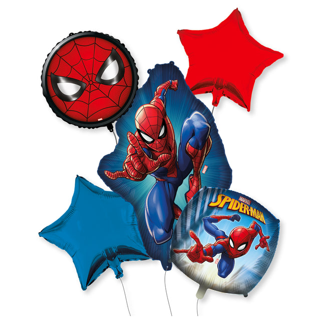 Jeu de ballons à l'hélium Spiderman vides 6pcs